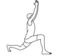 Yoga Lunge Outline