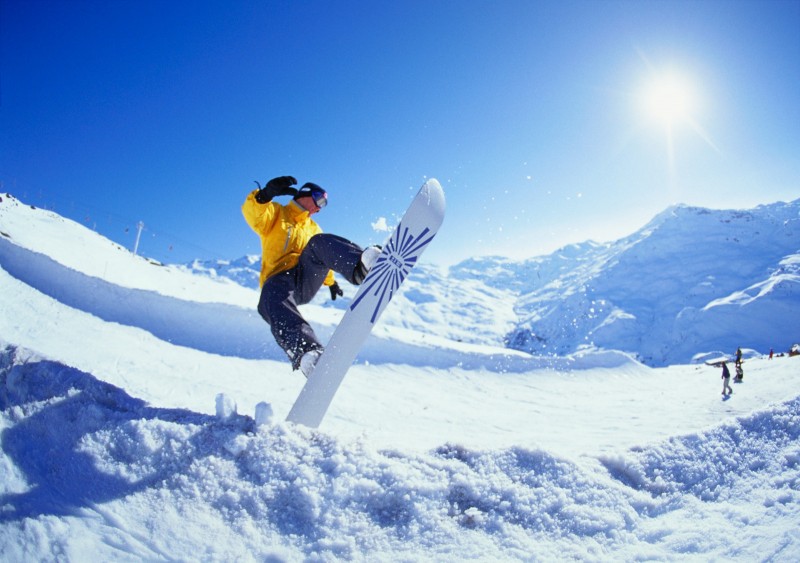 snowboarding