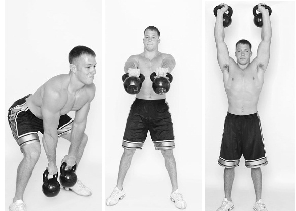 Double kettlebell snatch