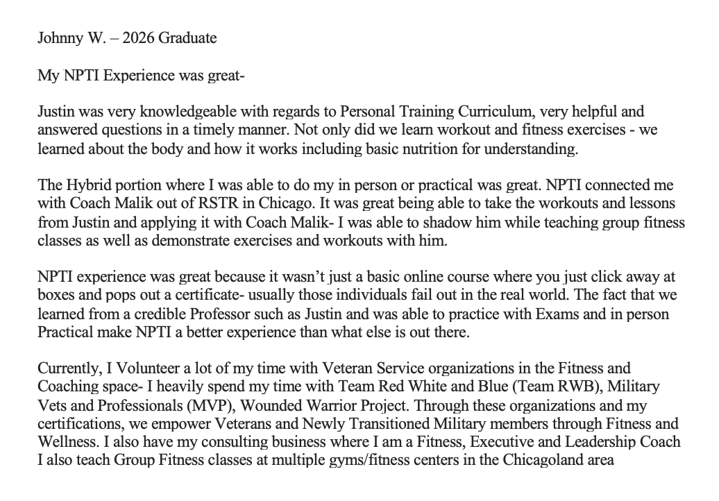 National Personal Training Institute photo 12